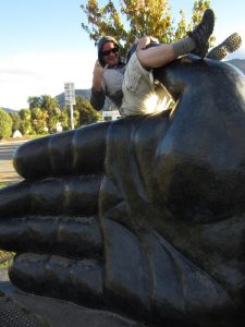 Note where the sun's shining from...